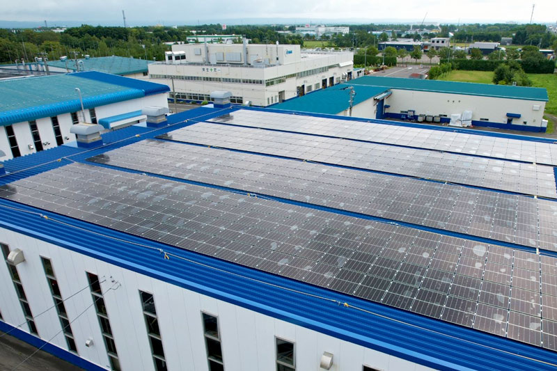 千歳工場の太陽光発電