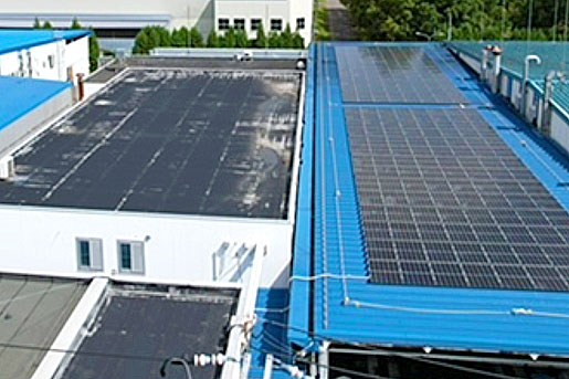 千歳工場の太陽光発電